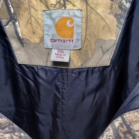 Carhartt  Real Tree Camouflage Quick Duck Quilted Hunting Vest 2XL - Picture 3 of 8